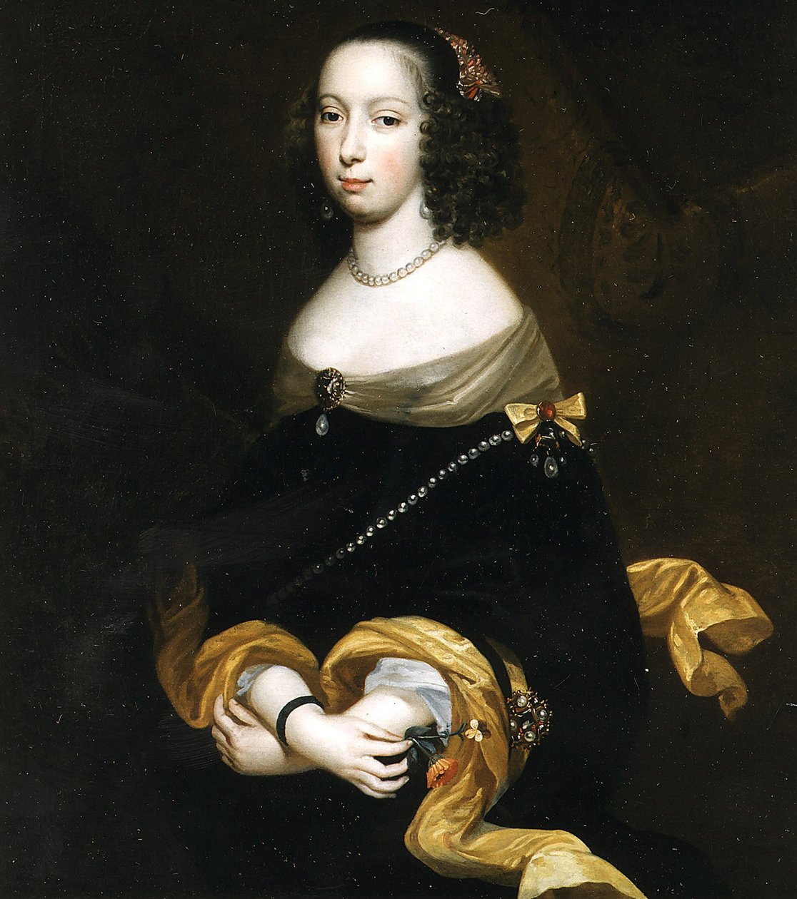Porträt von Anne de Croÿ 1564-1635, Herzogin von Aarschot, 1633 von Unbekannt