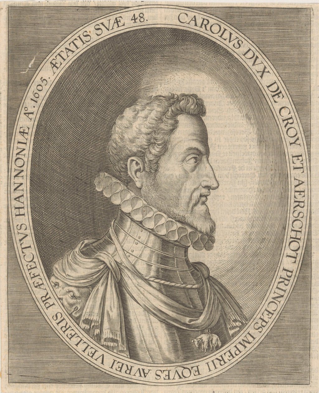 Porträt von Charles III de Croÿ 1560-1612 von Unbekannt