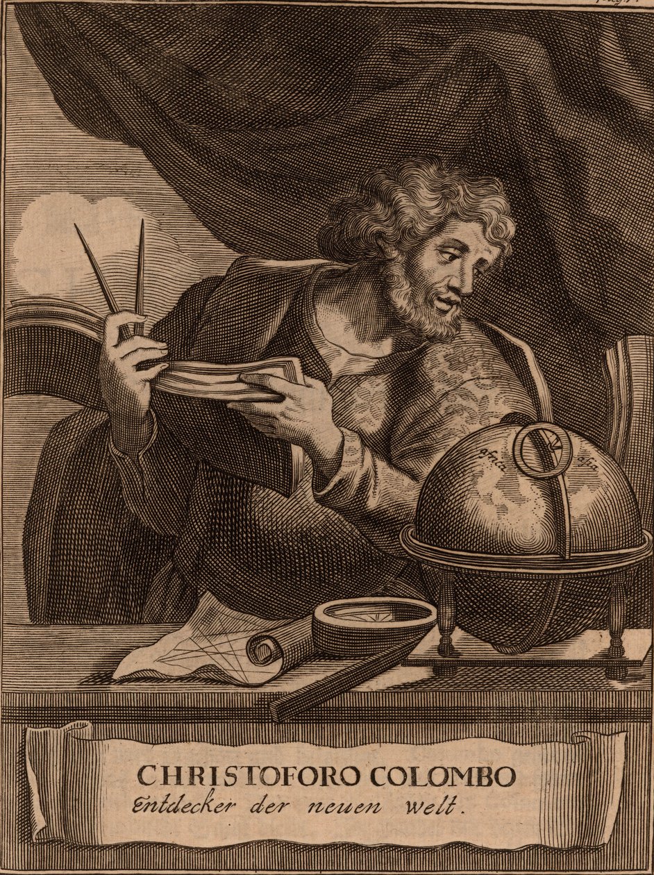 Porträt von Christoph Kolumbus, 1681 von Unbekannt