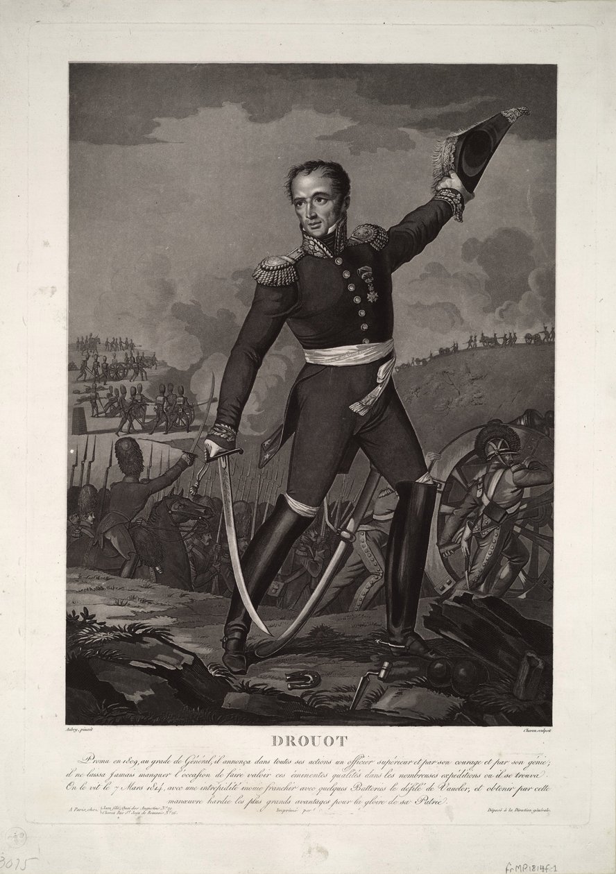 Porträt von Comte General Antoine Drouot 1774-1847, ca. 1825 von Unbekannt
