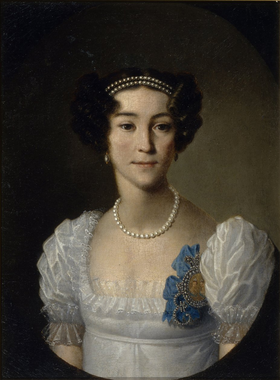 Porträt der Gräfin Anna Alexejewna Orlova von Chesma 1785-1848, frühes 19. Jahrhundert von Unbekannt
