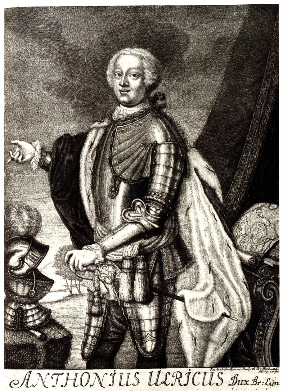 Porträt von Herzog Anton Ulrich von Braunschweig, 1714-1774 von Unbekannt