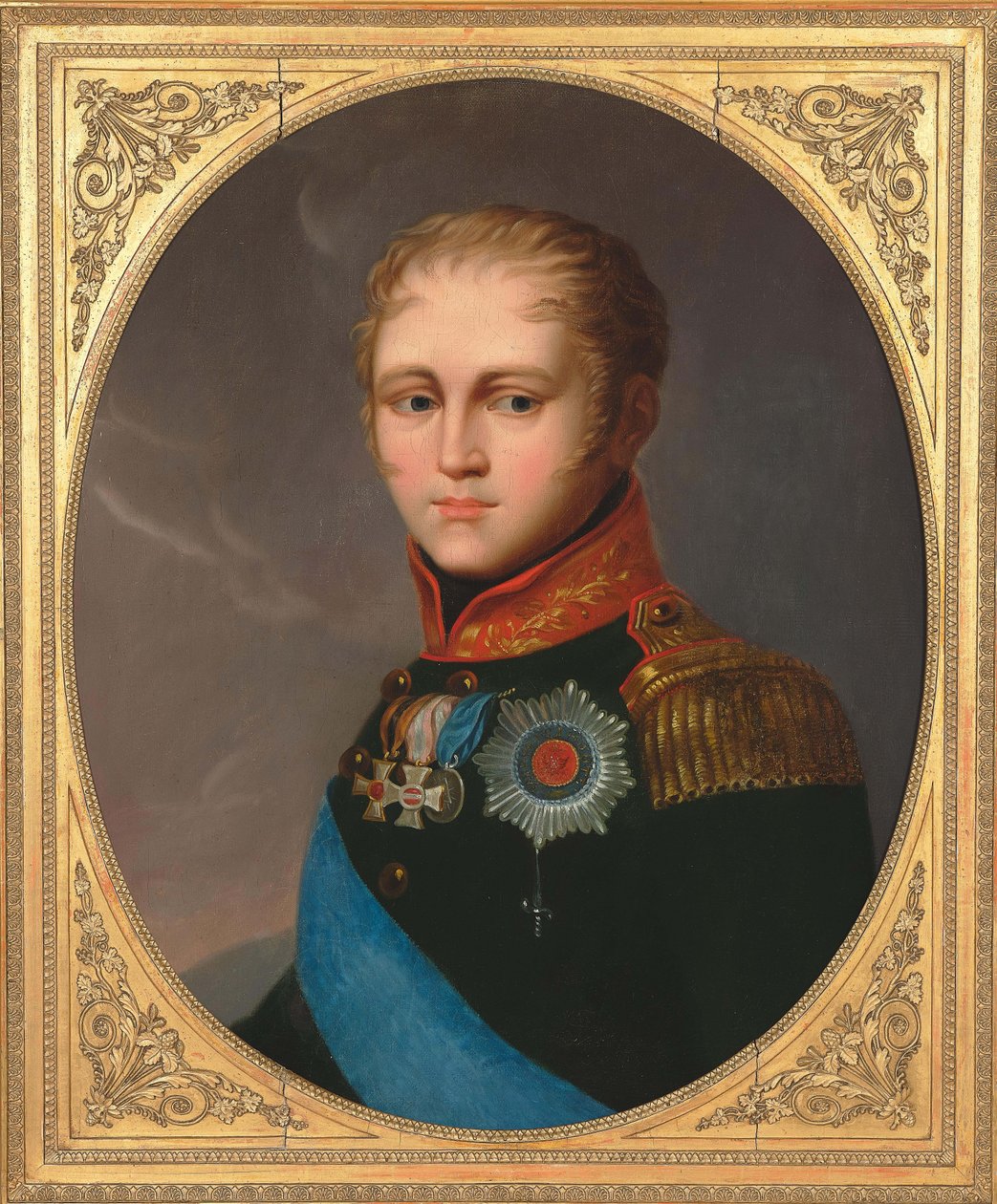 Porträt von Kaiser Alexander I 1777-1825, ca. 1810 von Unbekannt