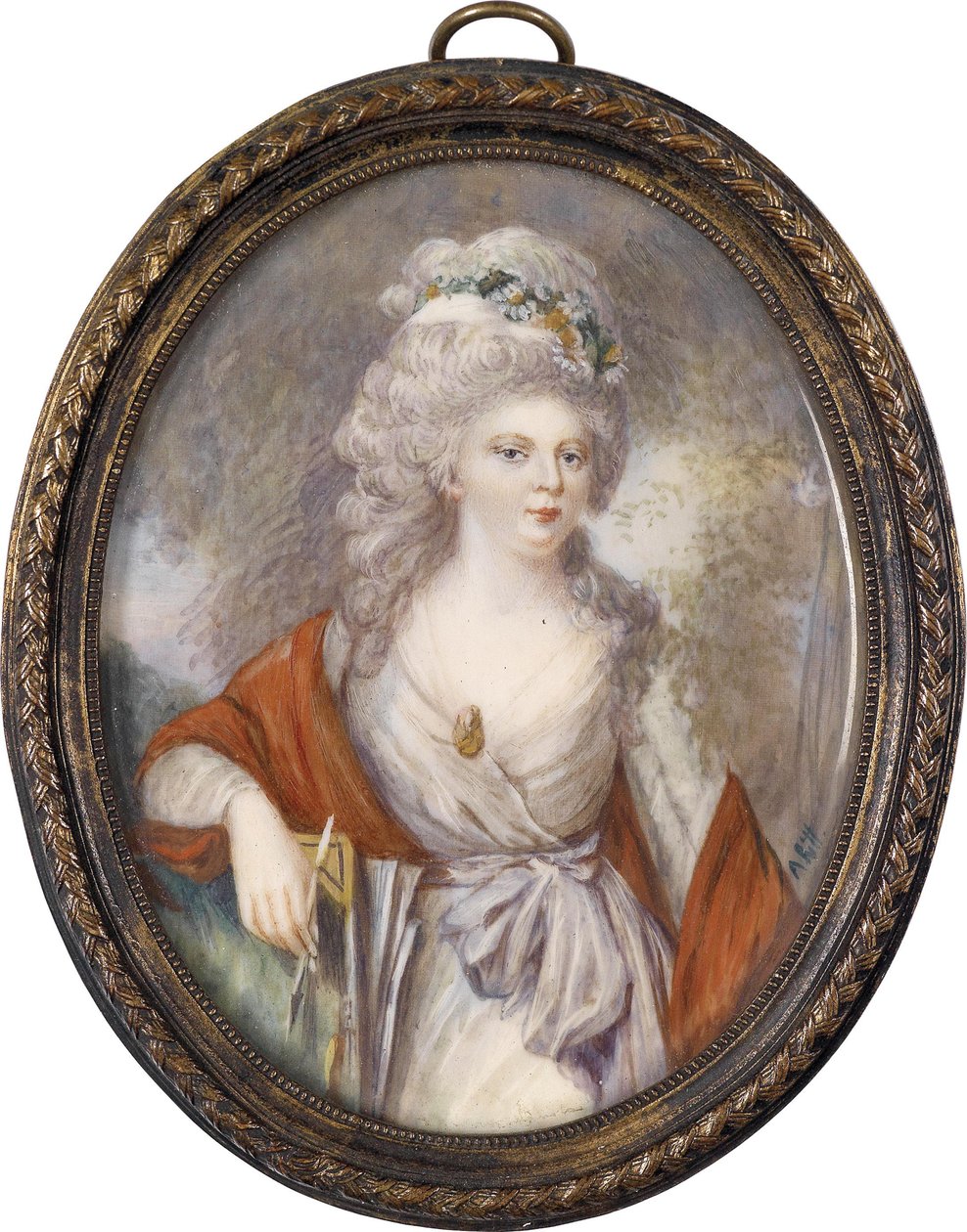 Porträt der Kaiserin Maria Fjodorowna Sophie Dorothea von Württemberg 1759-1828, frühes 19. Jahrhundert von Unbekannt