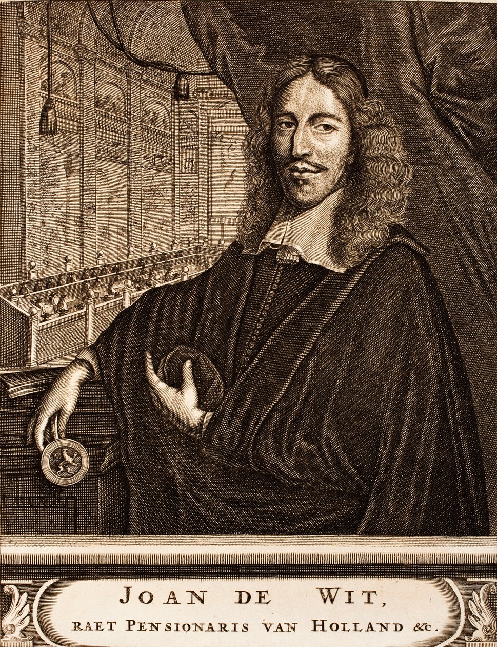 Porträt von Johan de Witt 1625-1672 Aus: Schauplatz des Krieges, 1675 von Unbekannt