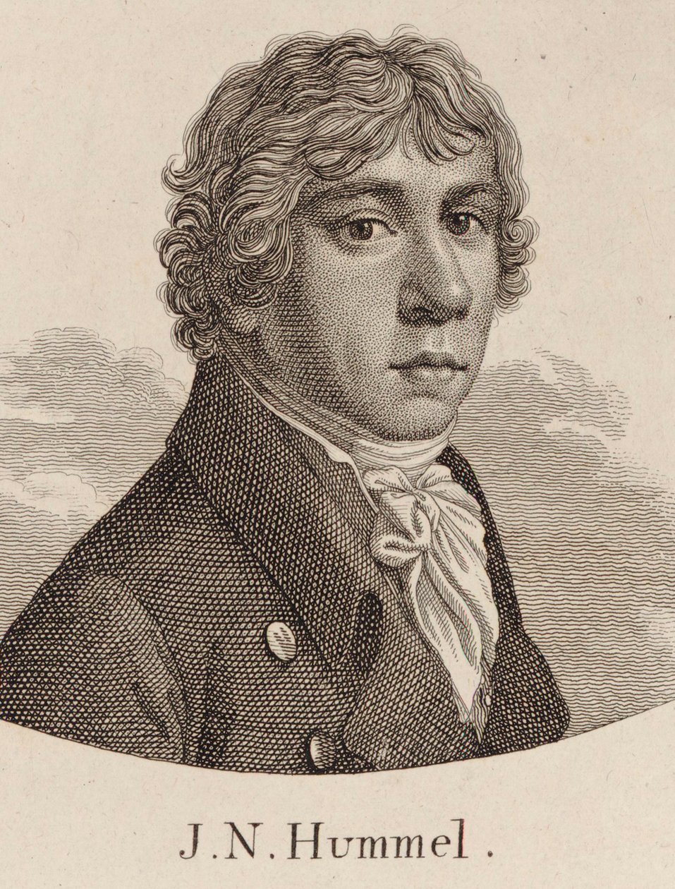 Porträt von Johann Nepomuk Hummel, 1778-1837 von Unbekannt