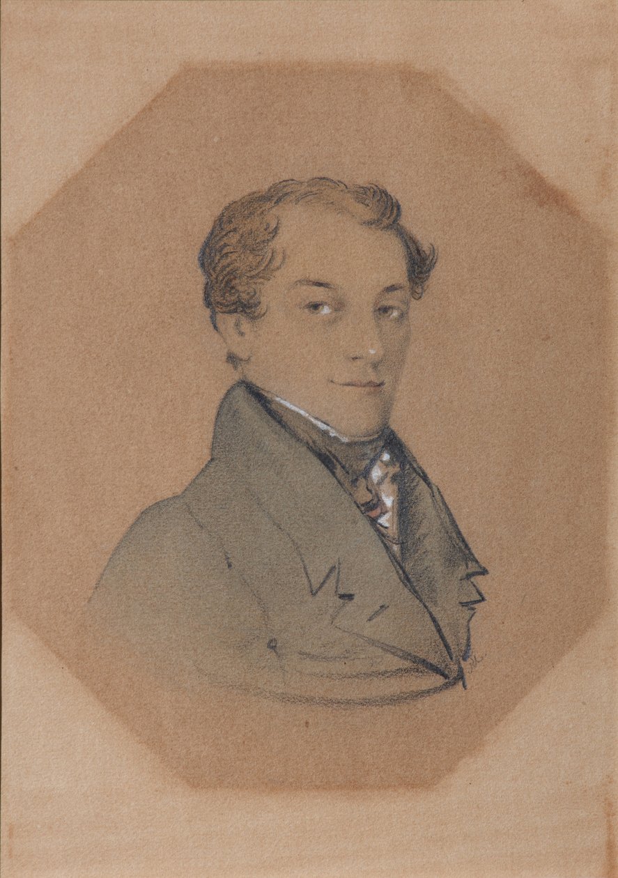 Porträt von Kondraty Fyodorovich Ryleyev von Unbekannt