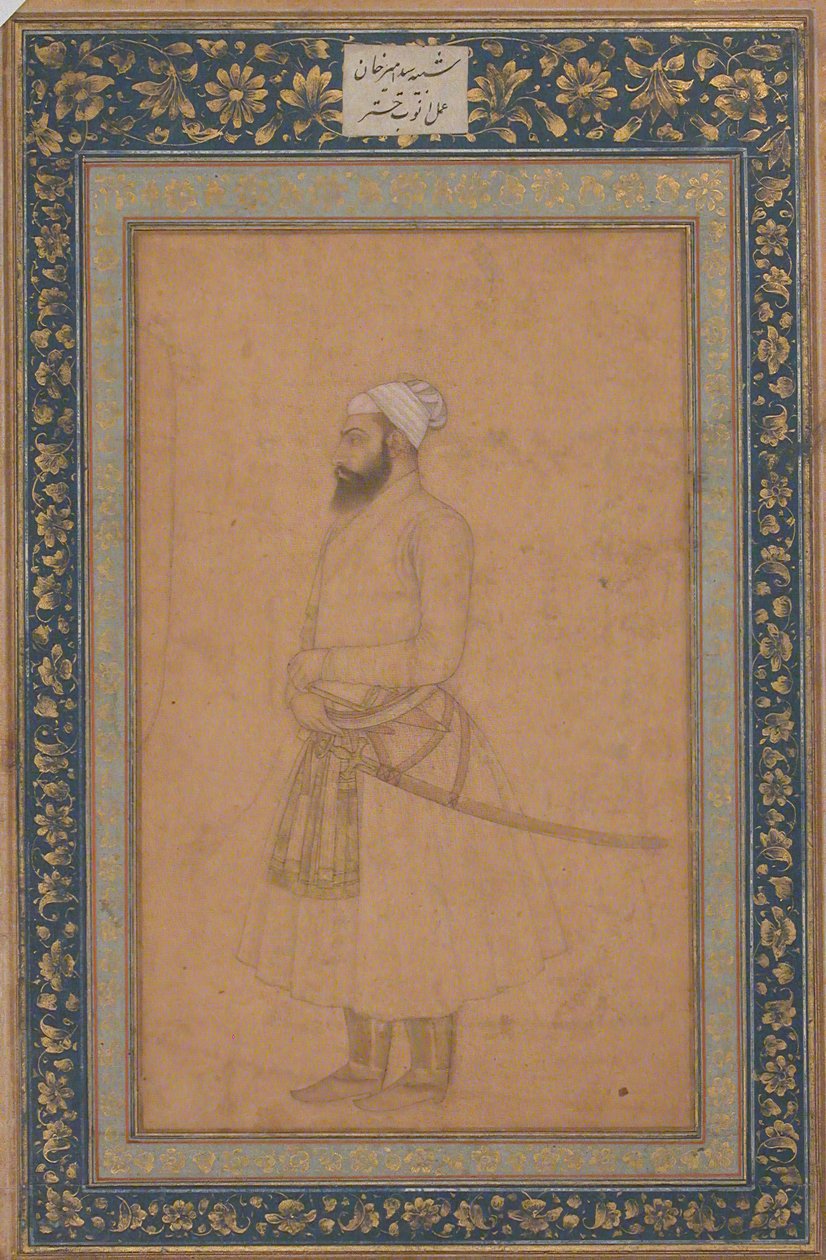 Porträt von Sayyid Amir Khan von Unbekannt