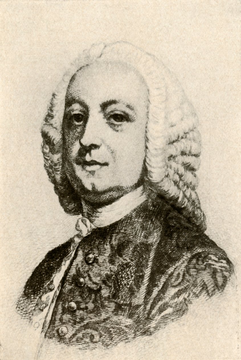 Porträt von Thomas Penn, Kolonialgouverneur, ca. 1760 von Unbekannt