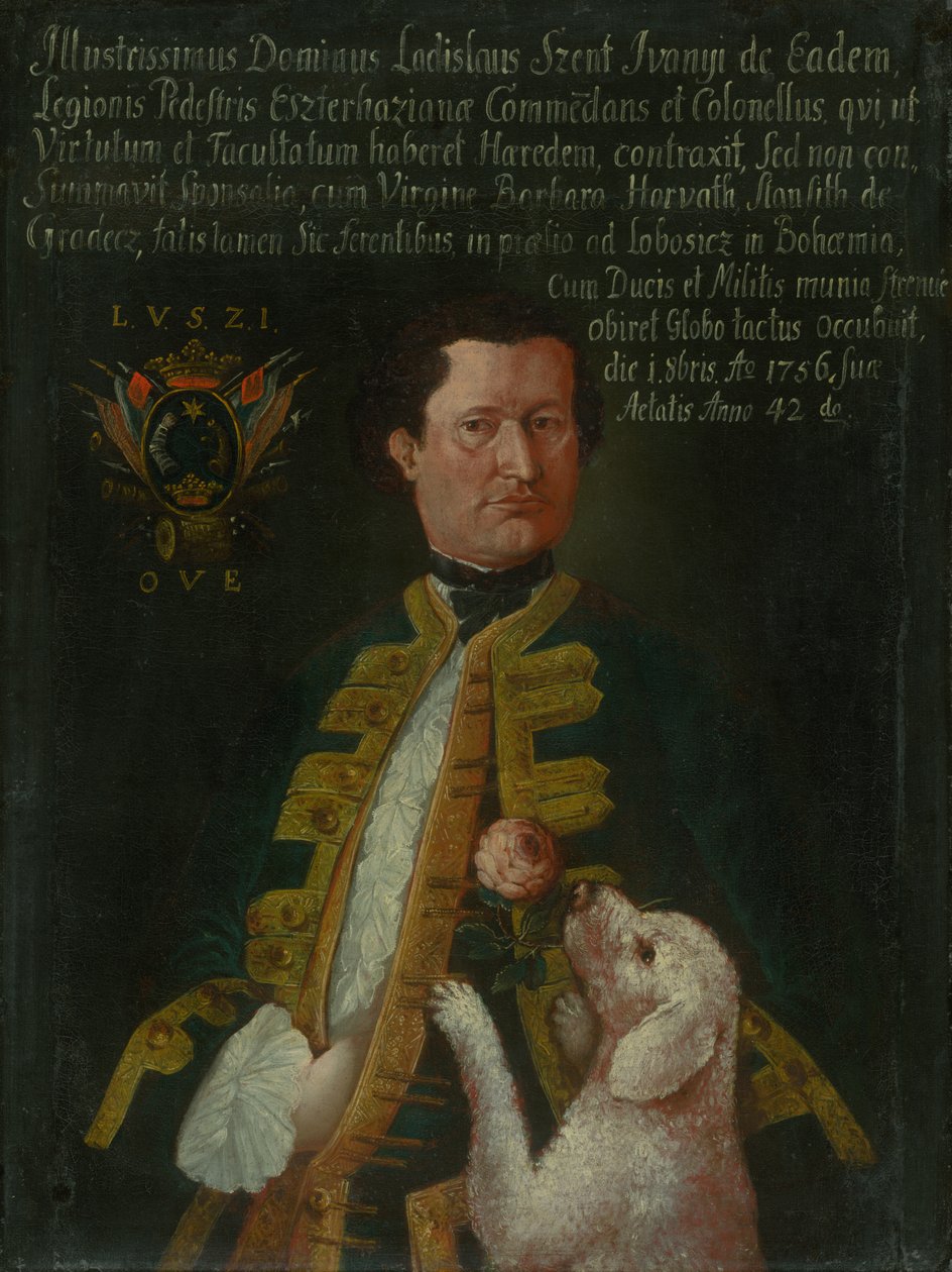 Porträt von Ladislav Szent Iványi aus Svätý Ján von Unbekannt