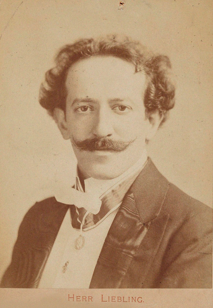 Porträt des Pianisten und Komponisten Georg Liebling 1865-1946, ca. 1900 von Unbekannt