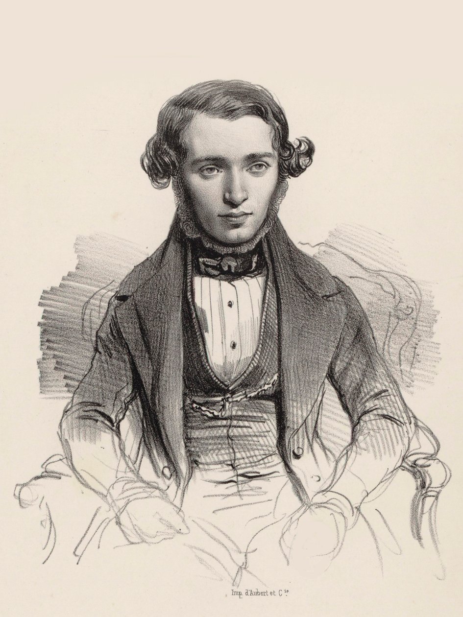 Porträt des Pianisten und Komponisten Jacob Rosenhain 1813-1894 von Unbekannt
