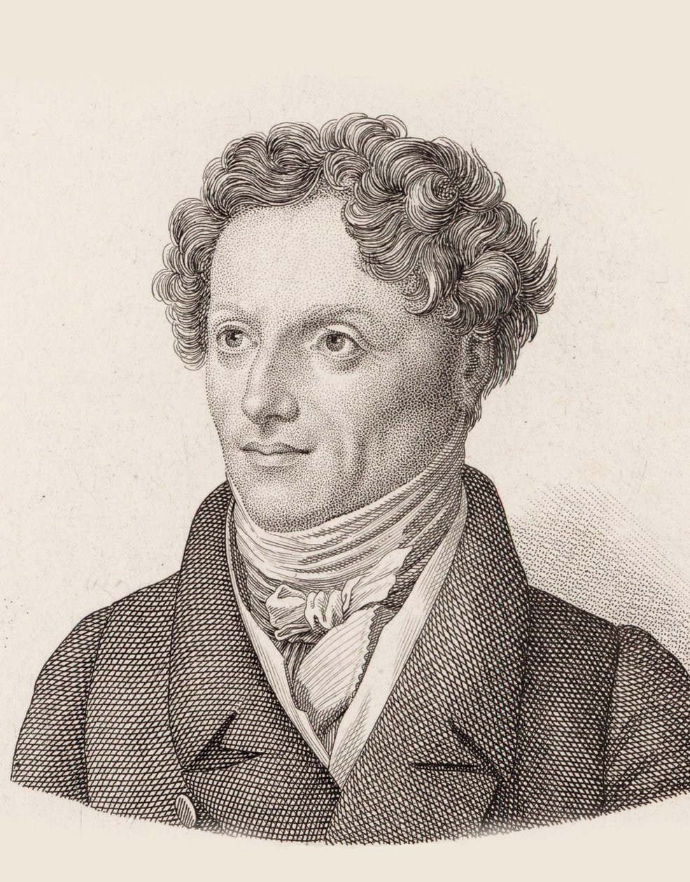 Porträt des Komponisten Francesco Morlacchi 1784-1841 von Unbekannt