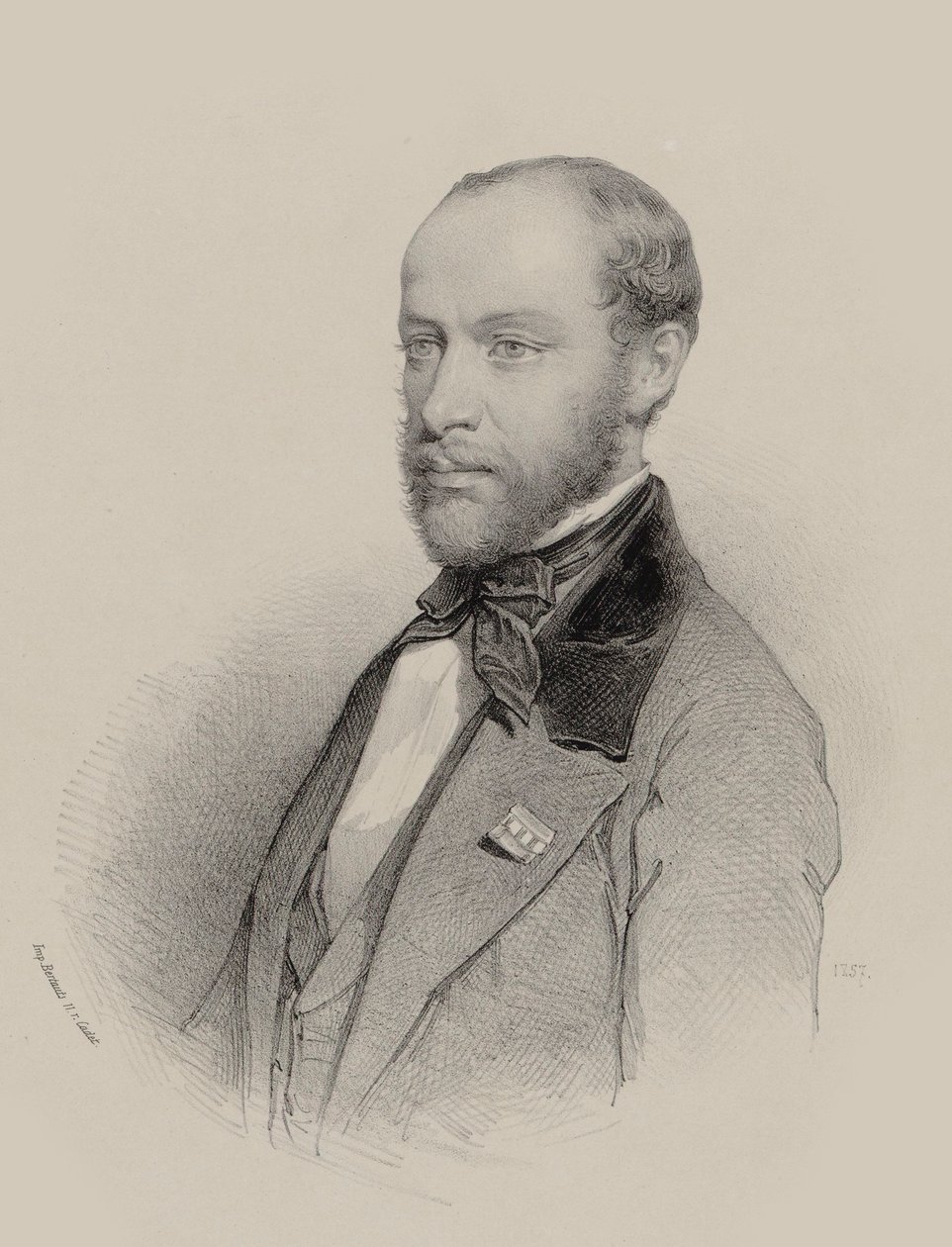 Porträt des Geigers und Komponisten Henri Vieuxtemps 1820-1881, 1857 von Unbekannt