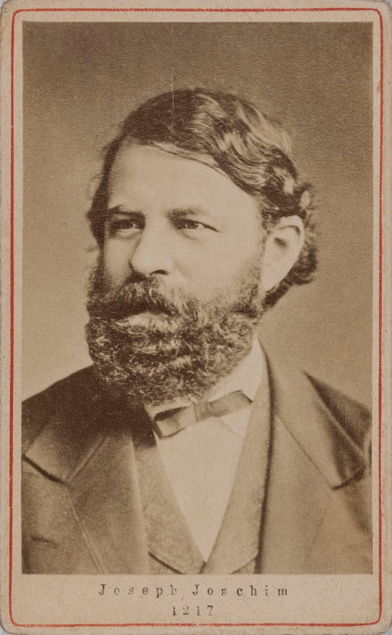 Porträt des Geigers und Komponisten Joseph Joachim 1831-1907, 1870er Jahre von Unbekannt