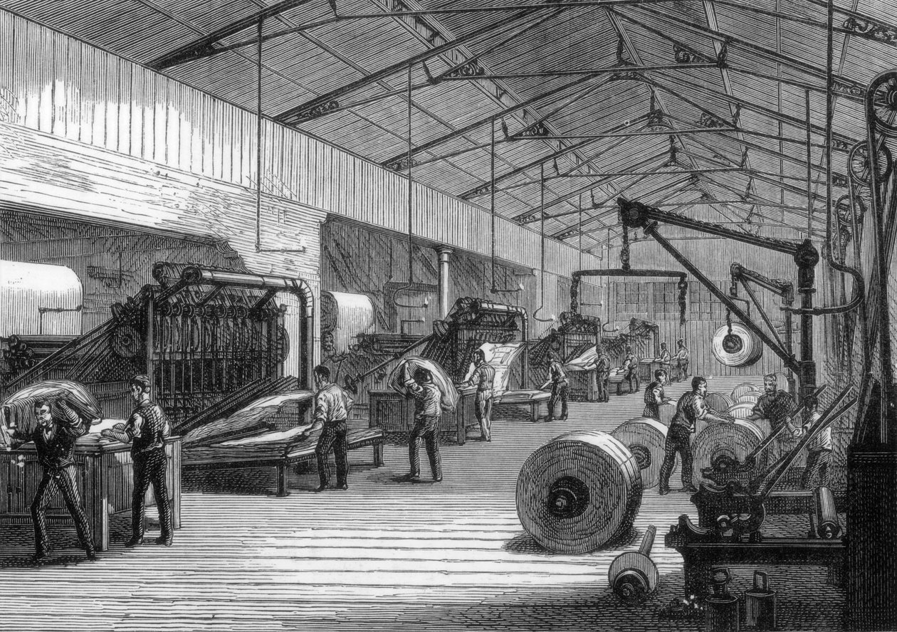Drucksaal, Büros des Daily Telegraph, Fleet Street, London, 1882 von Unbekannt
