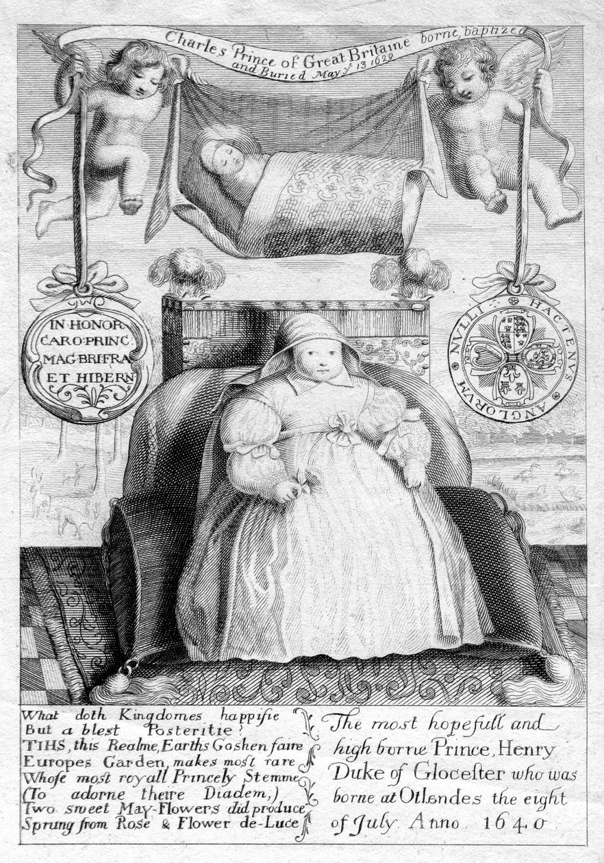 Prinz Charles und Prinz Henry, Söhne von König Charles I., 17. Jahrhundert, 1802 von Unbekannt
