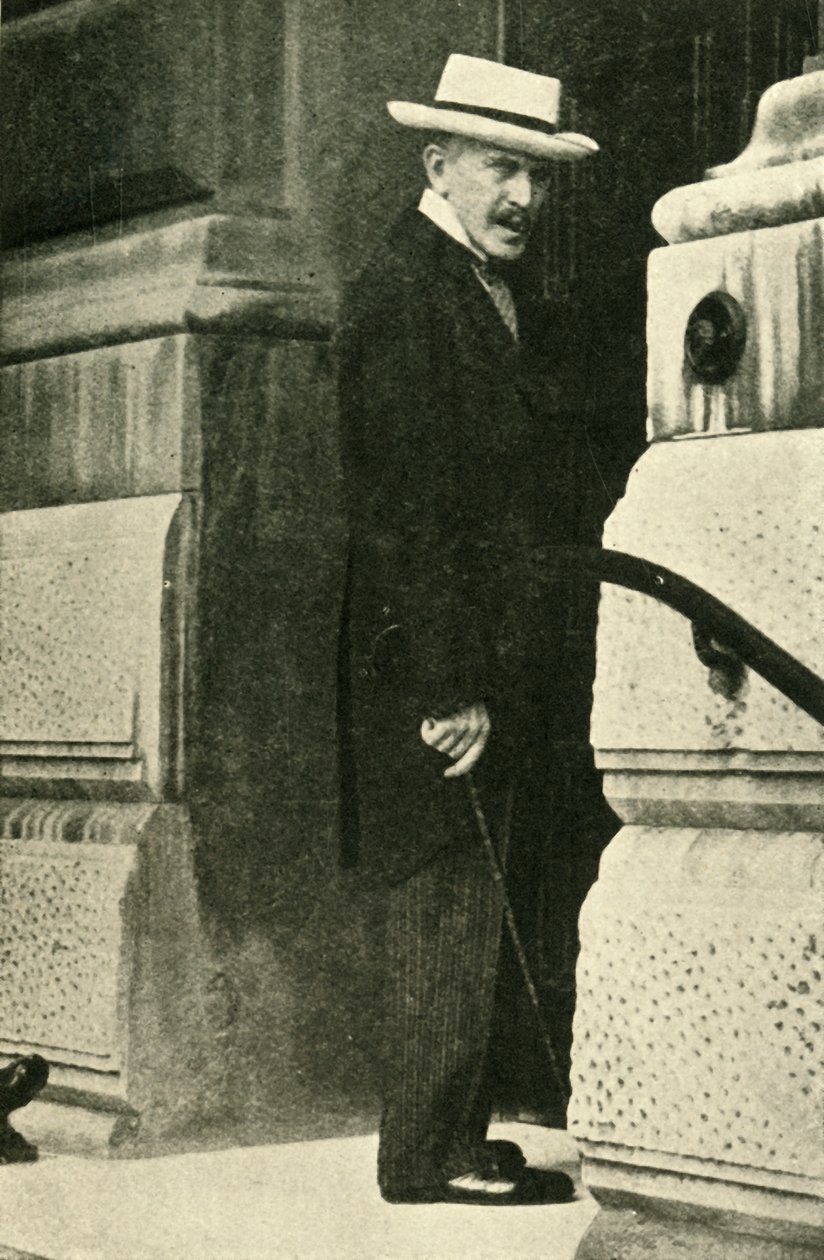 Prinz Lichnowsky im Außenministerium, London, 1914 von Unbekannt