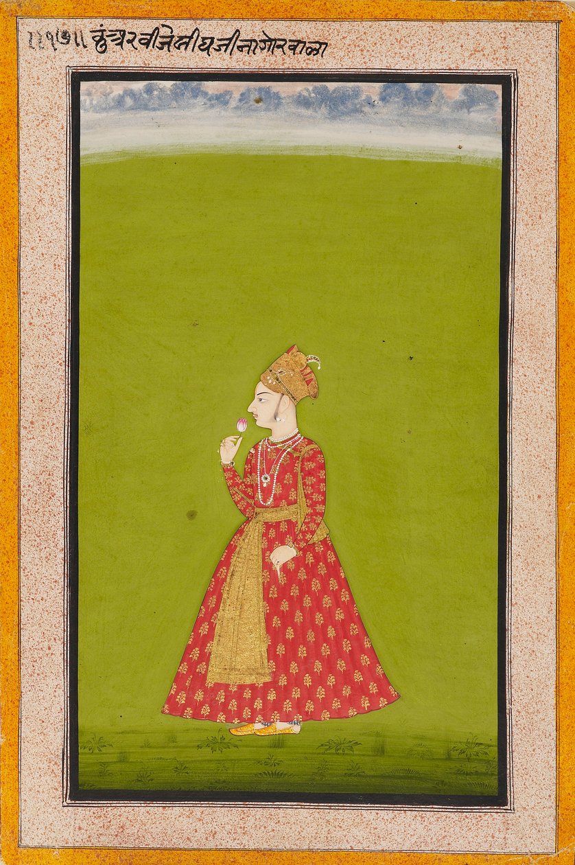 Prinz Vijai Singh von Nagaur, Sohn von Bakhat Singh, 1745 von Unbekannt