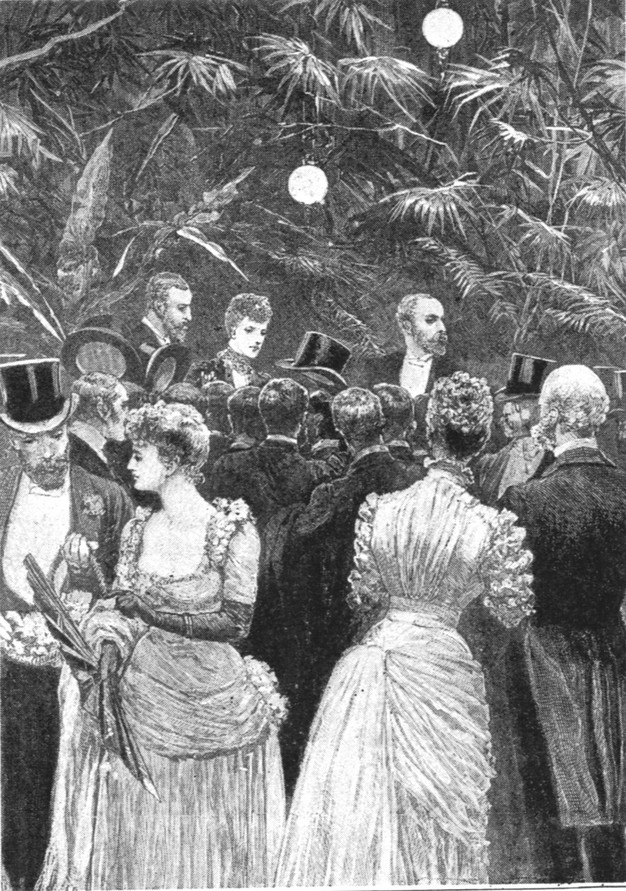 Prinzessin Alexandra verkauft Blumen auf einem Fest zugunsten der Londoner Krankenhäuser, 23. Juli 1884 von Unbekannt