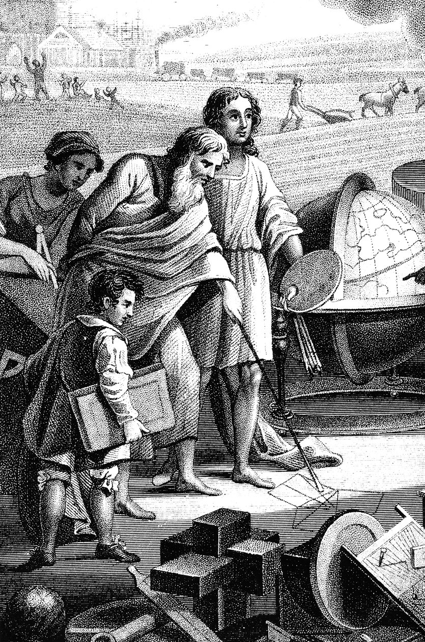 Pythagoras, antiker griechischer Mathematiker und Philosoph, 6. Jahrhundert v. Chr., 1833 von Unbekannt