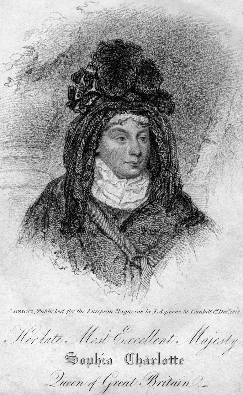 Königin Charlotte, Gemahlin von Georg III. des Vereinigten Königreichs, 1818 von Unbekannt