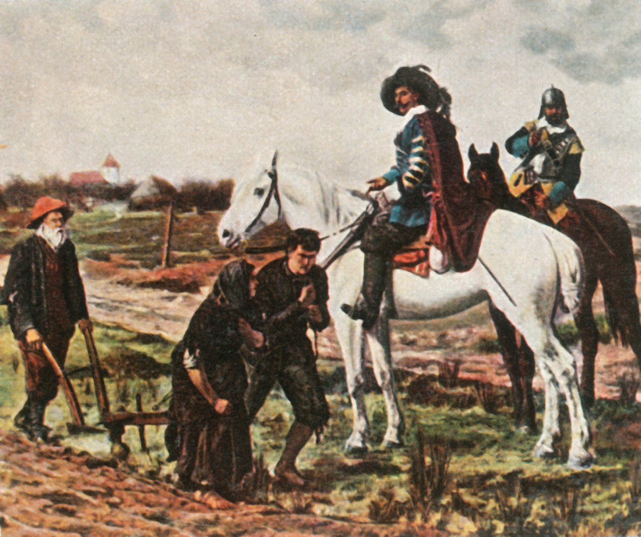 Rekrutierer zur Zeit des Dreißigjährigen Krieges, 1618-1648, 1936 von Unbekannt