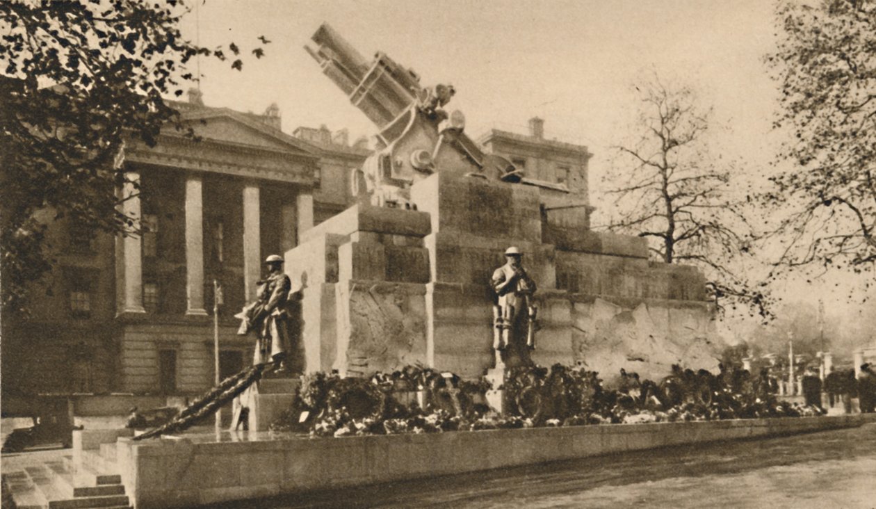 Darstellung eines 9-Zoll-Haubitze aus Stein, die große Kontroversen verursachte, ca. 1935 von Unbekannt