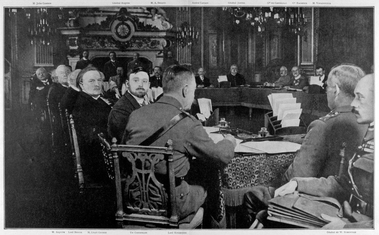 Vertreter der alliierten Regierungen, Paris, Erster Weltkrieg, 27.-29. März 1916 von Unbekannt