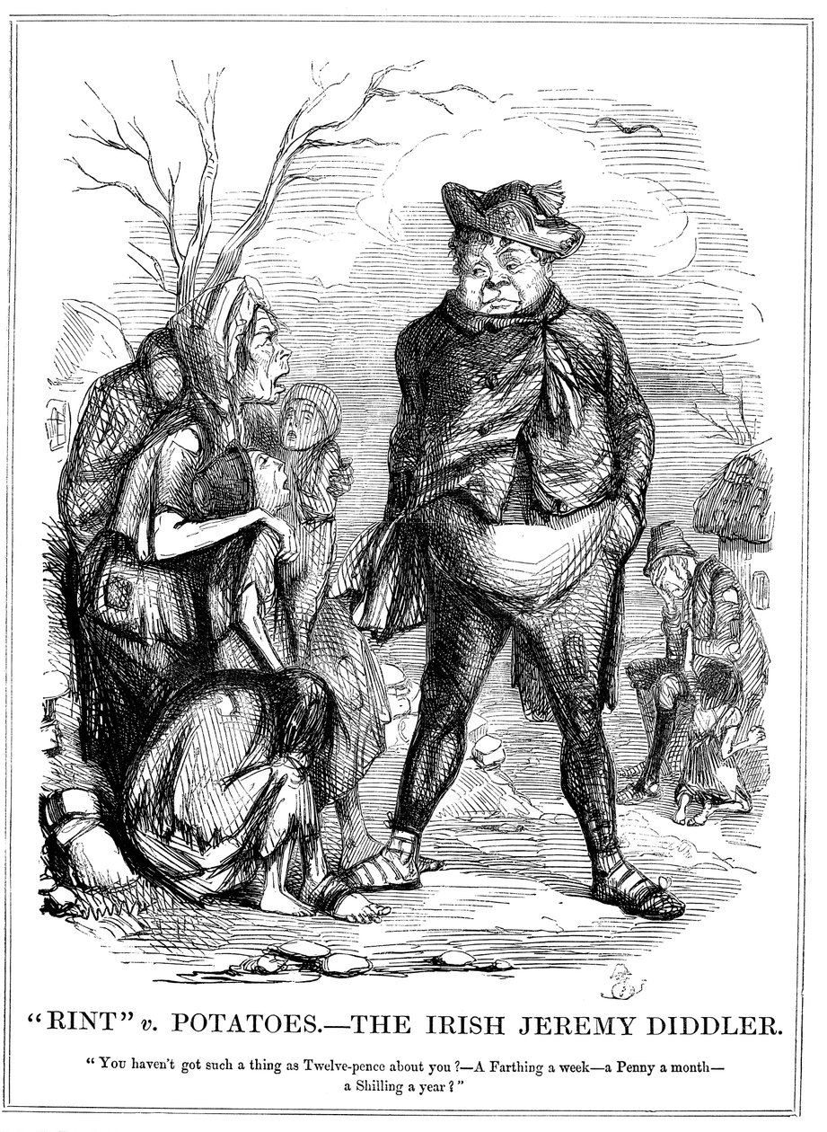 Rint v Potatoes - Der irische Jeremy Diddler, 1845 von Unbekannt