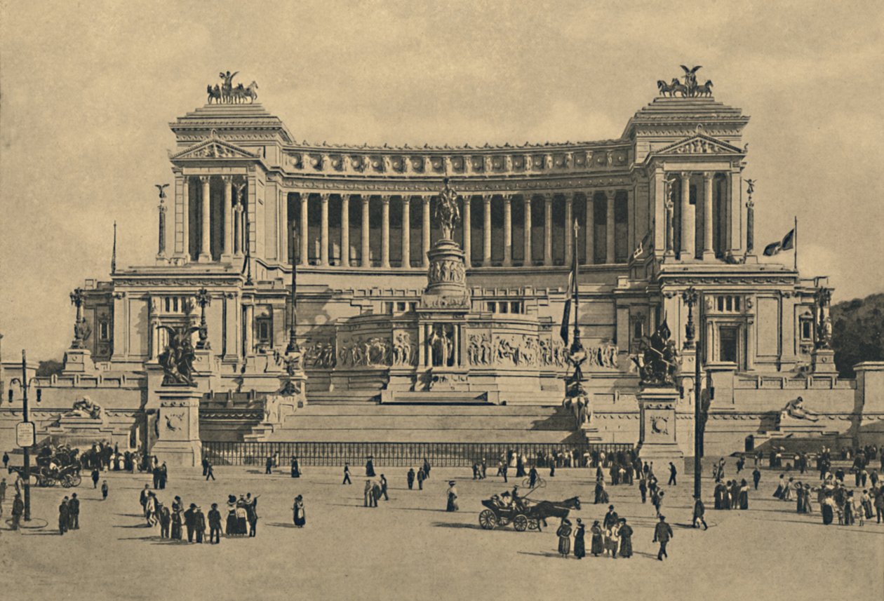Rom - Piazza di Venezia. Denkmal für Viktor Emanuel II., 1910 von Unbekannt
