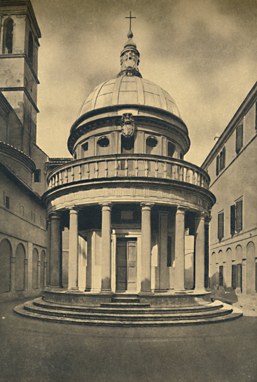 Roma - Tempel von Bramante im Kreuzgang von S. Pietro in Montorio auf dem Janiculum-Hügel, 1910 von Unbekannt