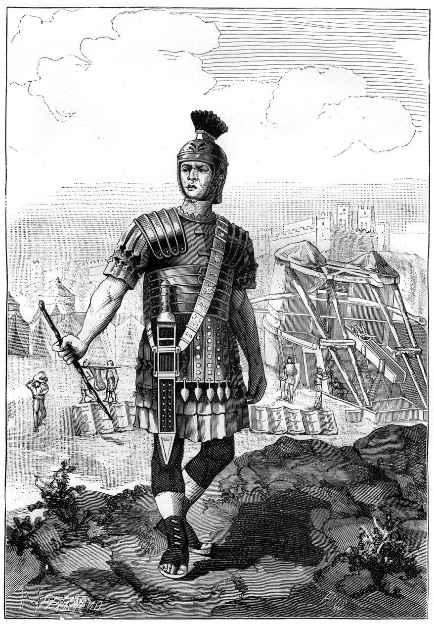 Römischer Zenturio erobert die Gallier unter Julius Caesar, 1. Jahrhundert v. Chr., 1882-1884 von Unbekannt