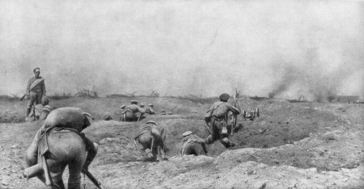 Russische Offensive, Dzike Lani, Ternopil, Ukraine, Erster Weltkrieg (1. Juli 1917) von Unbekannt
