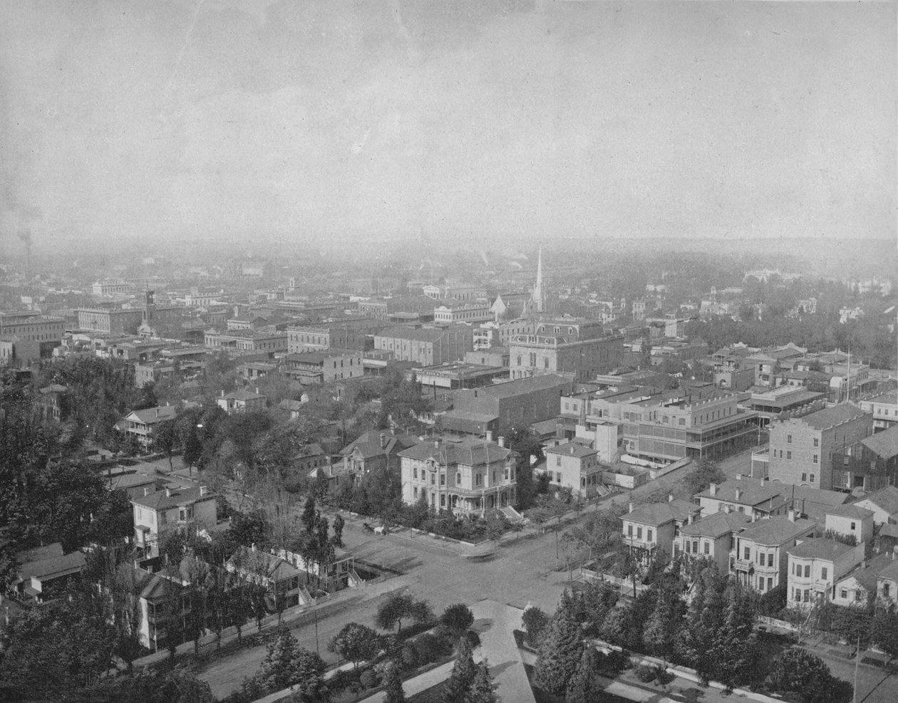 Sacramento, Kalifornien, vom Kuppel des Kapitols, ca. 1897 von Unbekannt