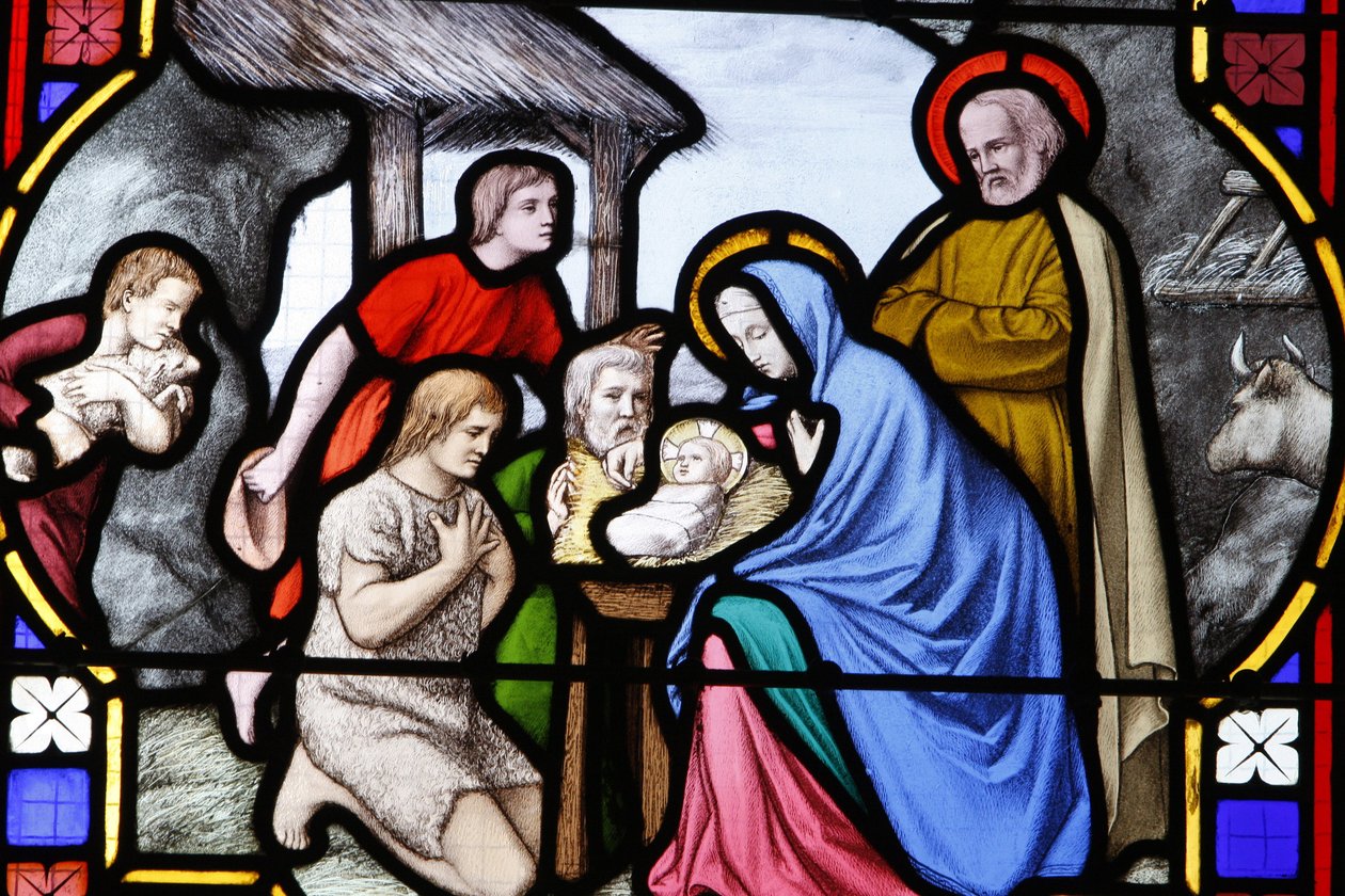 Kathedrale Saint-Corentin, Quimper: Anbetung der Hirten, Quimper, Frankreich von Unbekannt