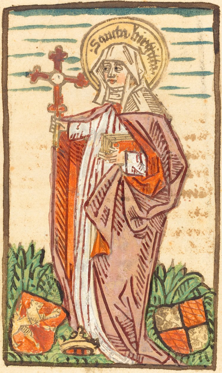 Heilige Brigitta, um 1480-1490 von Unbekannt