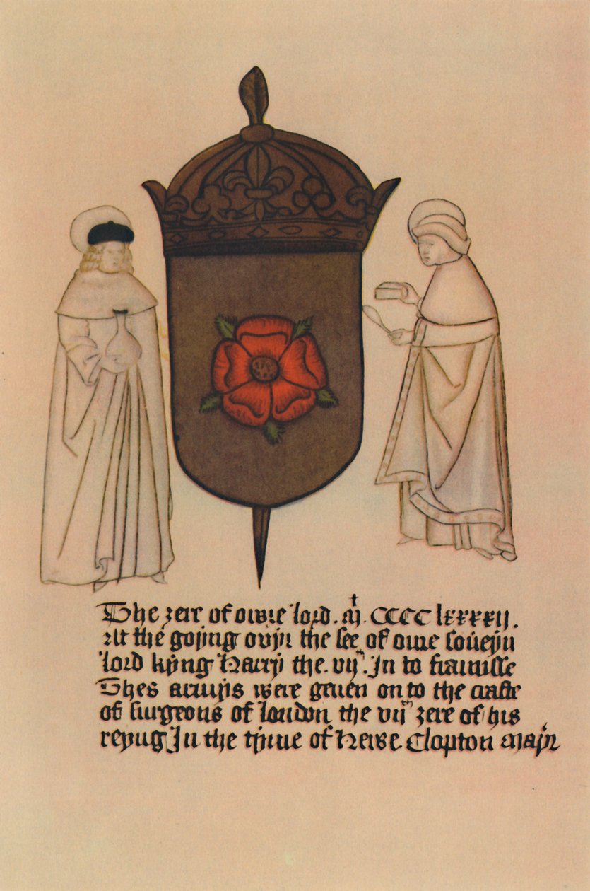 Heiliger Cosimo und Heiliger Damian, Schutzheilige der Barbiere und Chirurgen, 15. Jahrhundert, 1948 von Unbekannt