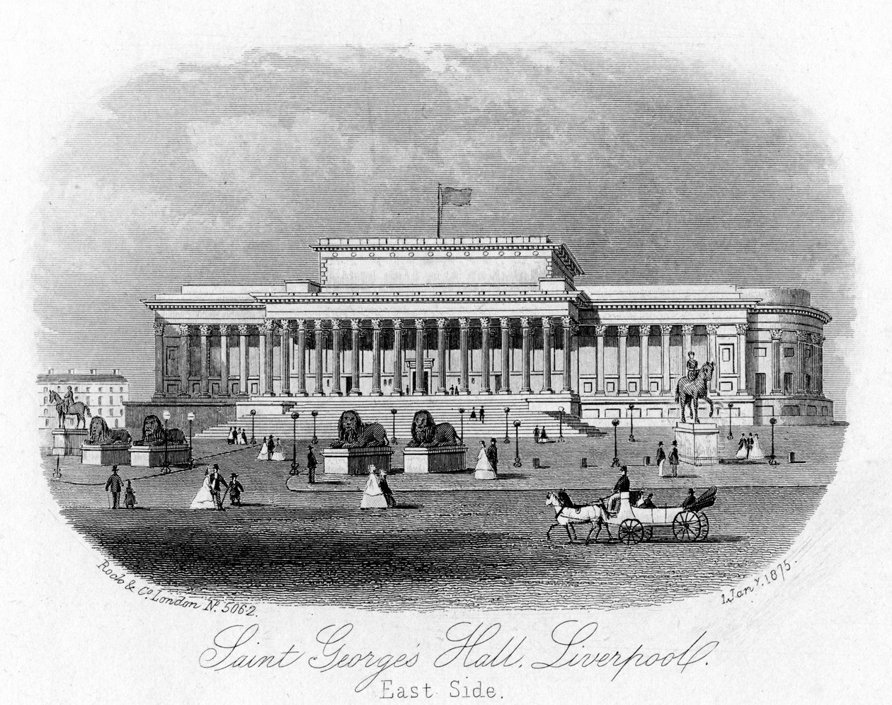 Saint Georges Hall, Liverpool, 1. Januar 1875 von Unbekannt