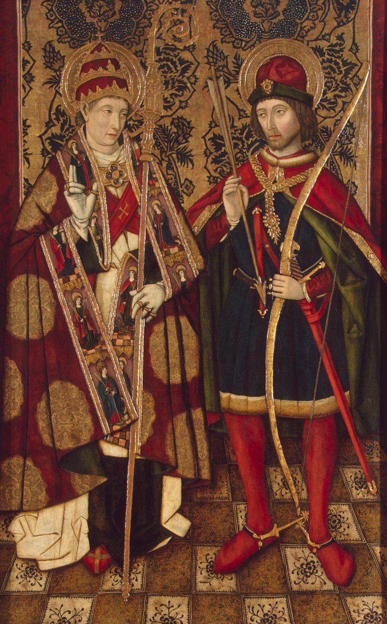Heilige Fabian und Sebastian, 1475-1499 von Unbekannt