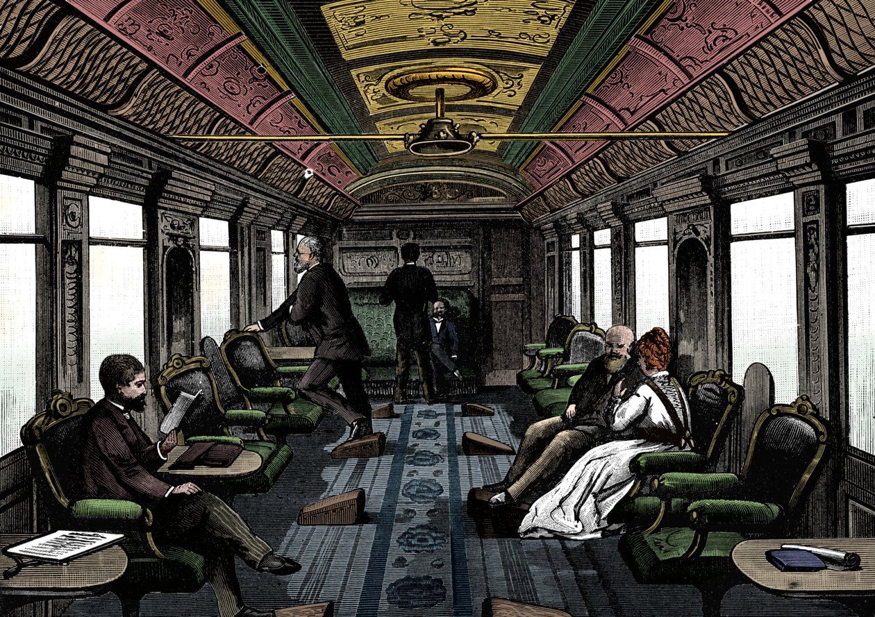 Salonwagen des Orient-Express, ca. 1895 von Unbekannt