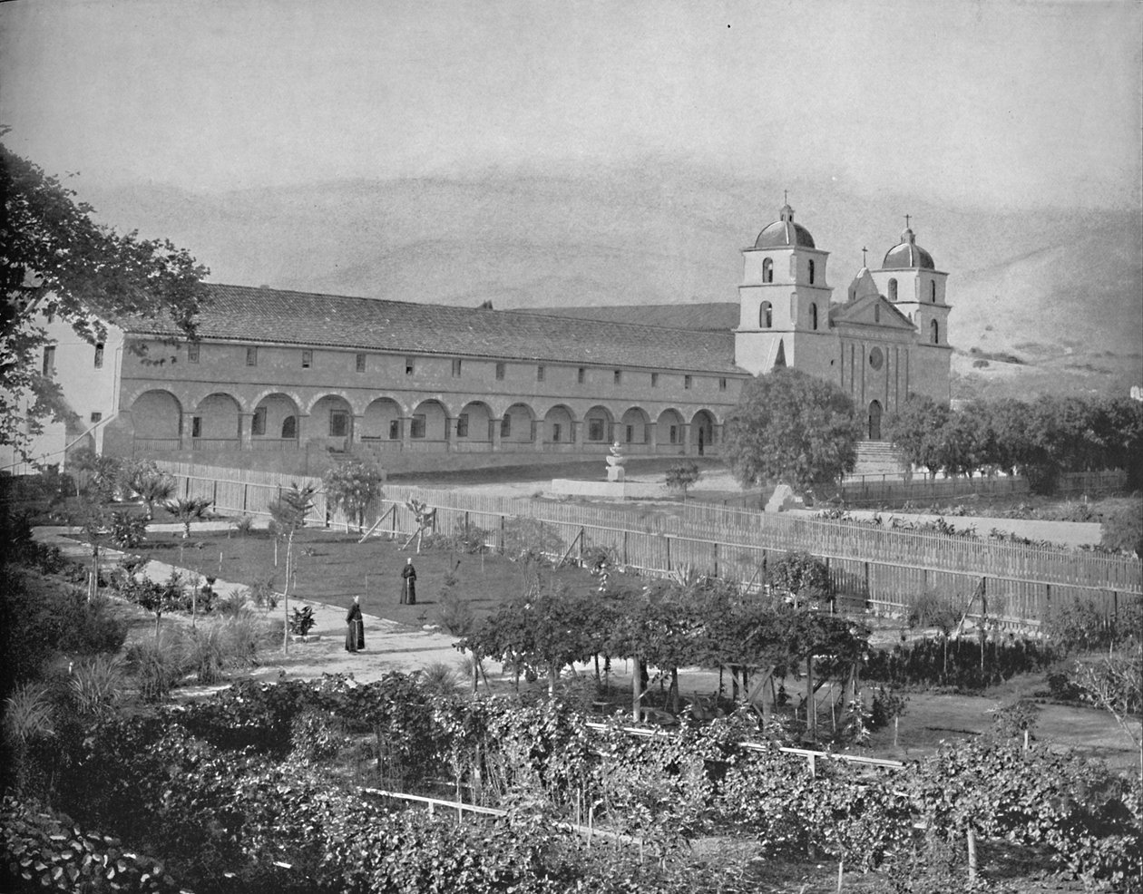 Santa Barbara Mission, Kalifornien, um 1897 von Unbekannt