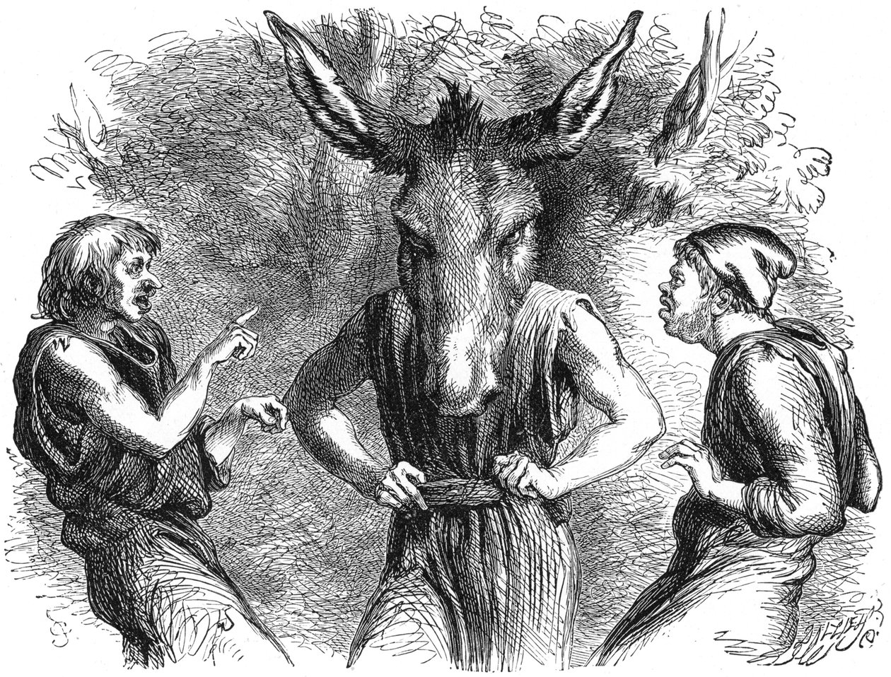 Szene aus Shakespeares Ein Sommernachtstraum von Unbekannt