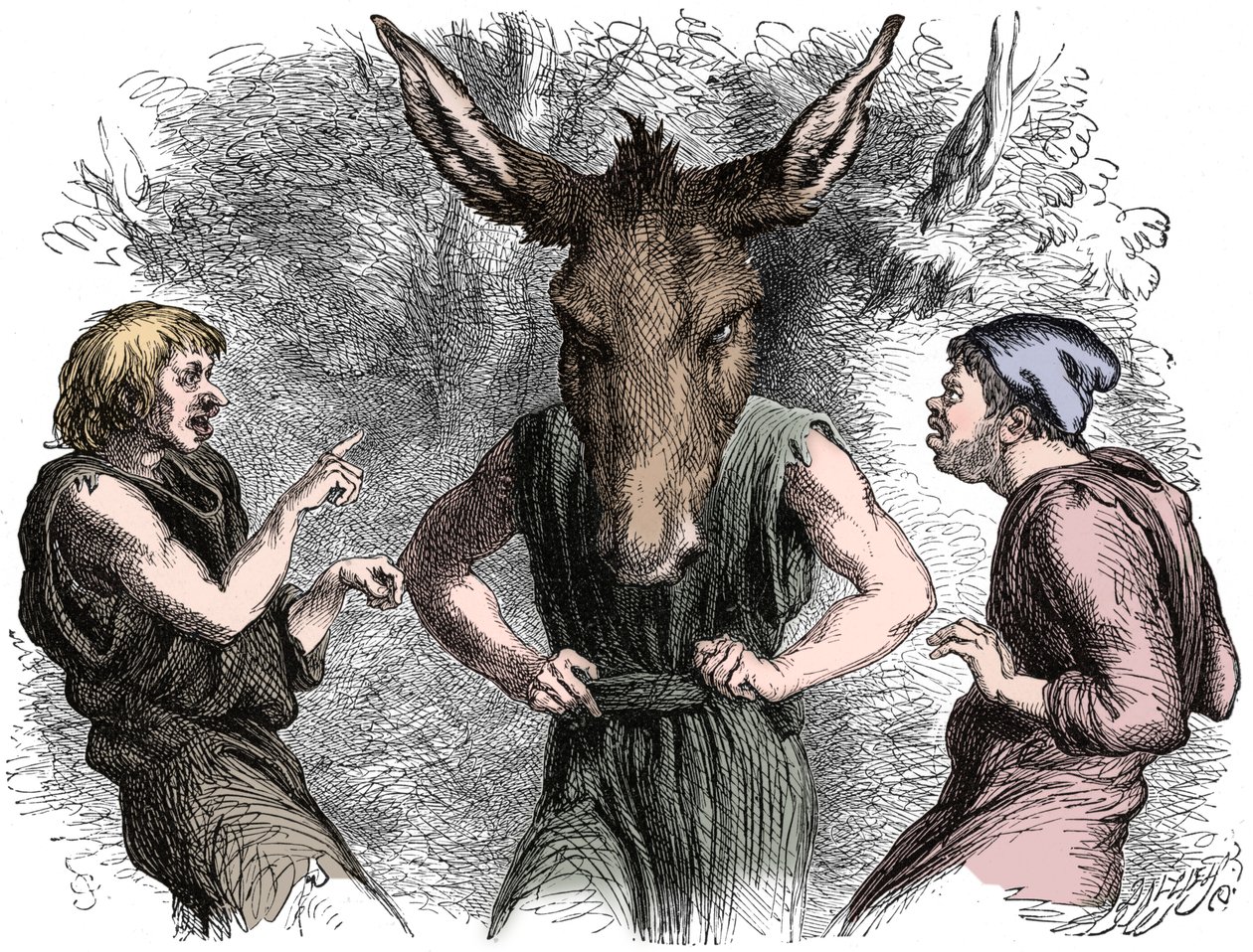 Szene aus Shakespeares Ein Sommernachtstraum von Unbekannt