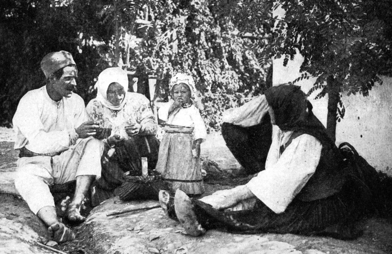 Serbische Familie erzählt die Geschichte der Vertreibung der Österreicher aus Bosnien, Erster Weltkrieg, 1914 von Unbekannt