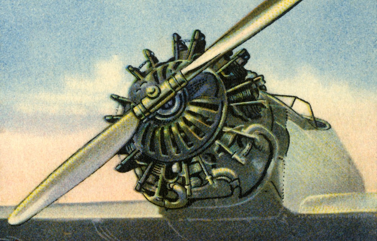Siemens Sh 20 60 PS Flugzeugmotor, 1932 von Unbekannt