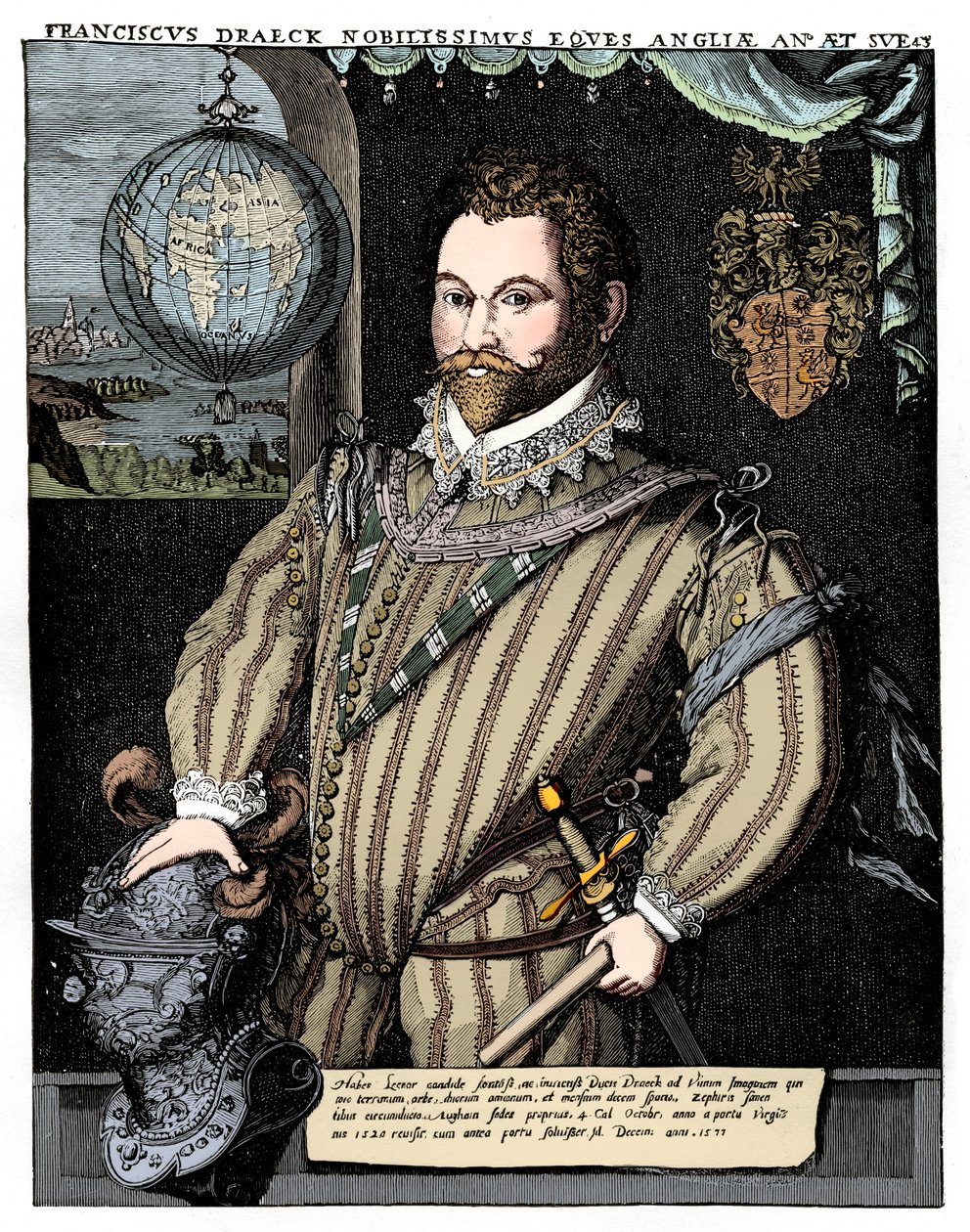 Sir Francis Drake, 16. Jahrhundert, 1910 von Unbekannt