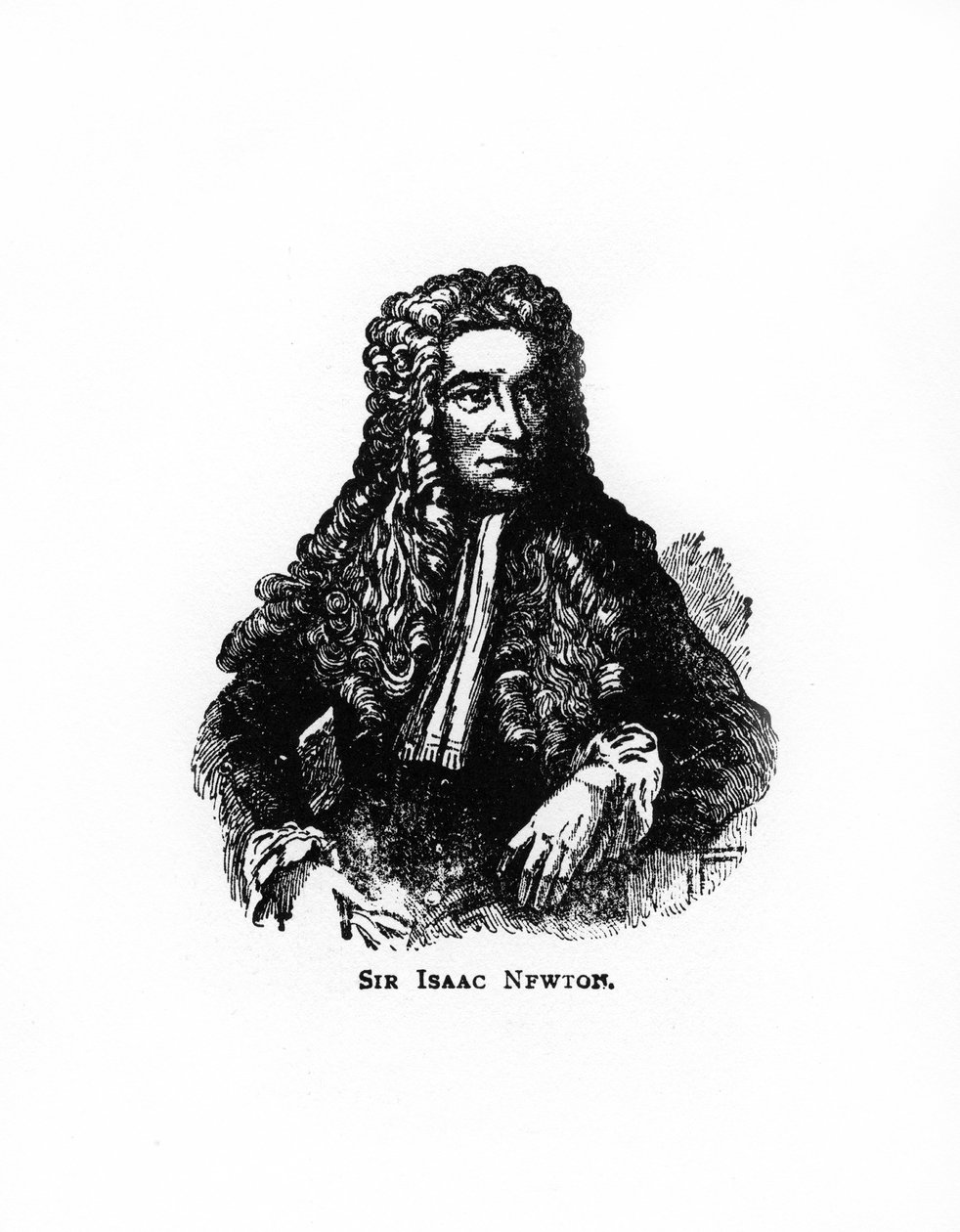 Sir Isaac Newton, englischer Mathematiker, Astronom und Physiker, 20. Jahrhundert von Unbekannt