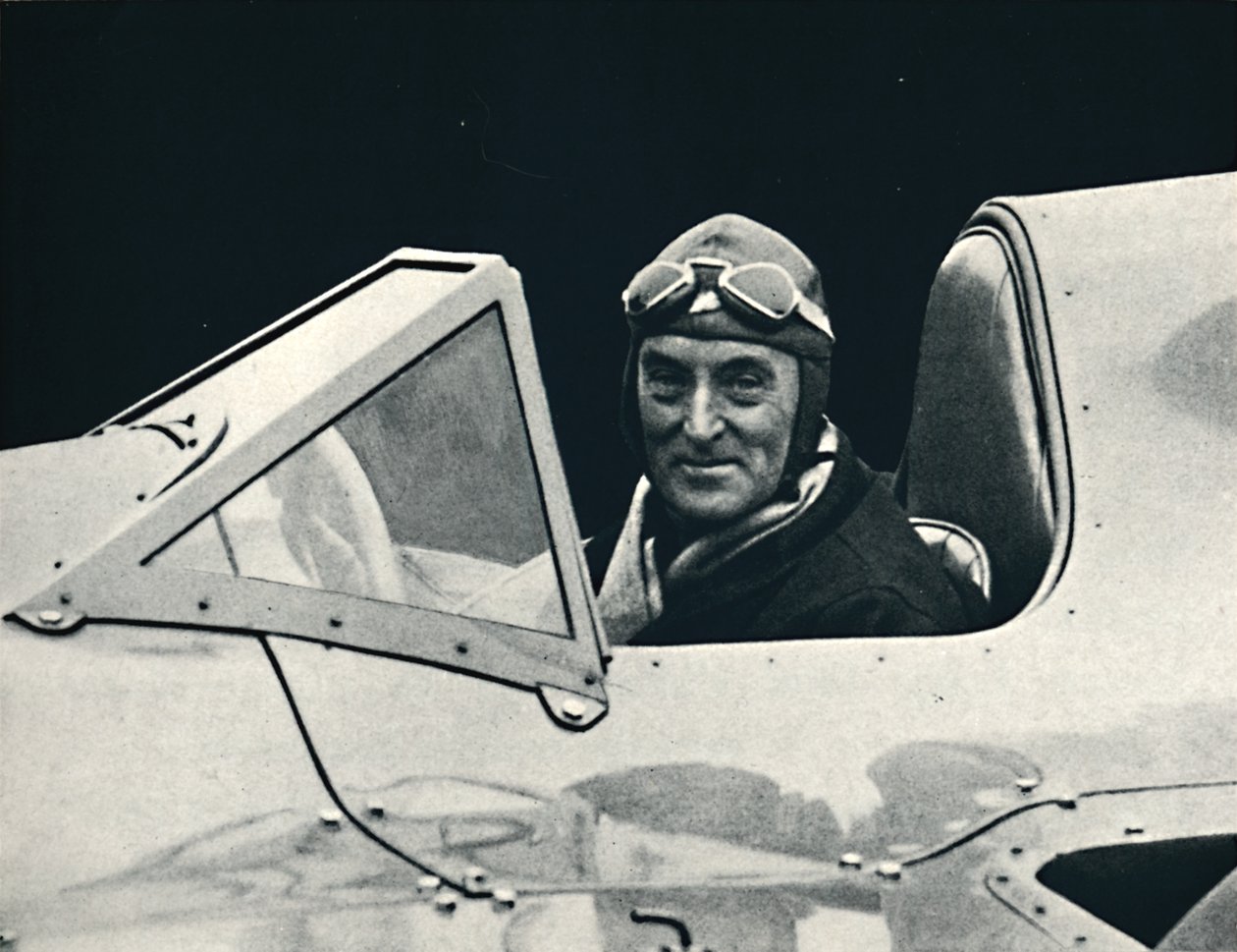 Sir Malcolm Campbell am Steuer des Bluebird von Unbekannt