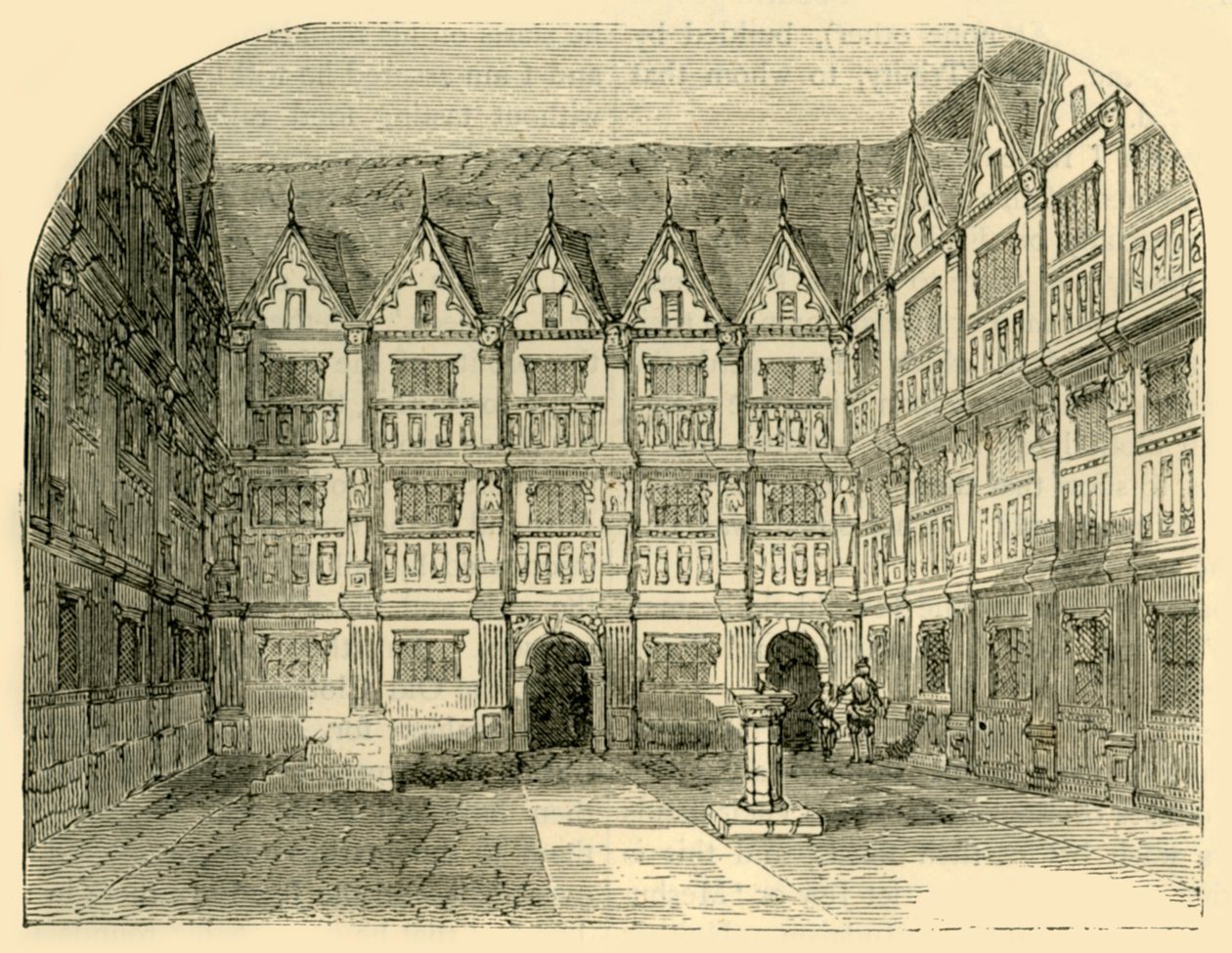 Sir Thomas Greshams Haus in der Bishopsgate Street, ca. 1872 von Unbekannt